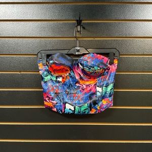 Strapless Graffiti Corset